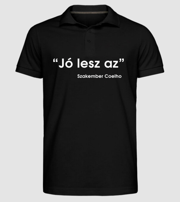  minta fekete pólón