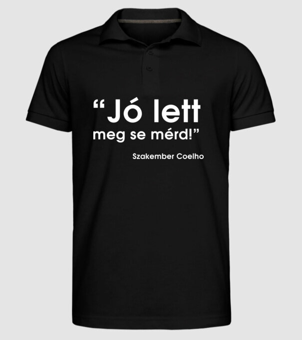 minta fekete pólón