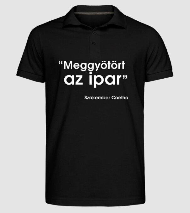  minta fekete pólón