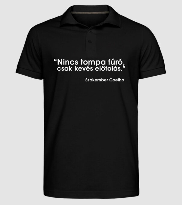  minta fekete pólón