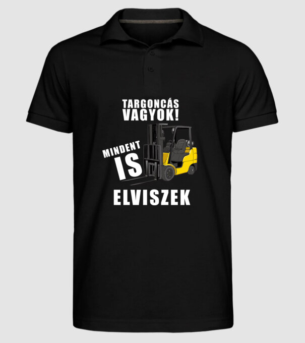  minta fekete pólón