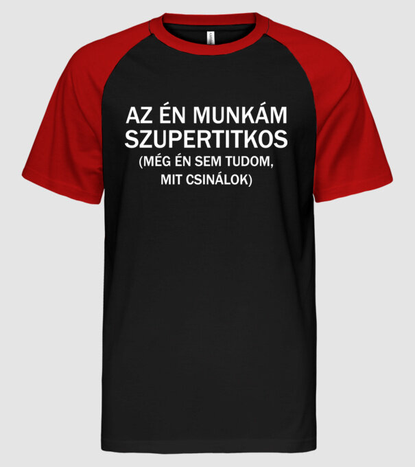  minta fekete/piros pólón