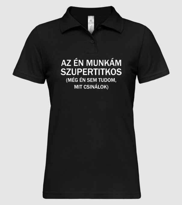  minta fekete pólón