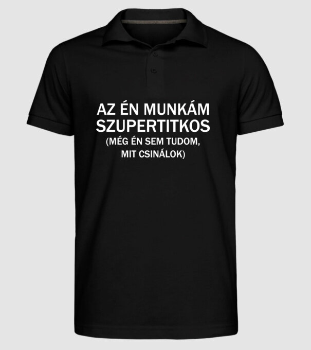  minta fekete pólón